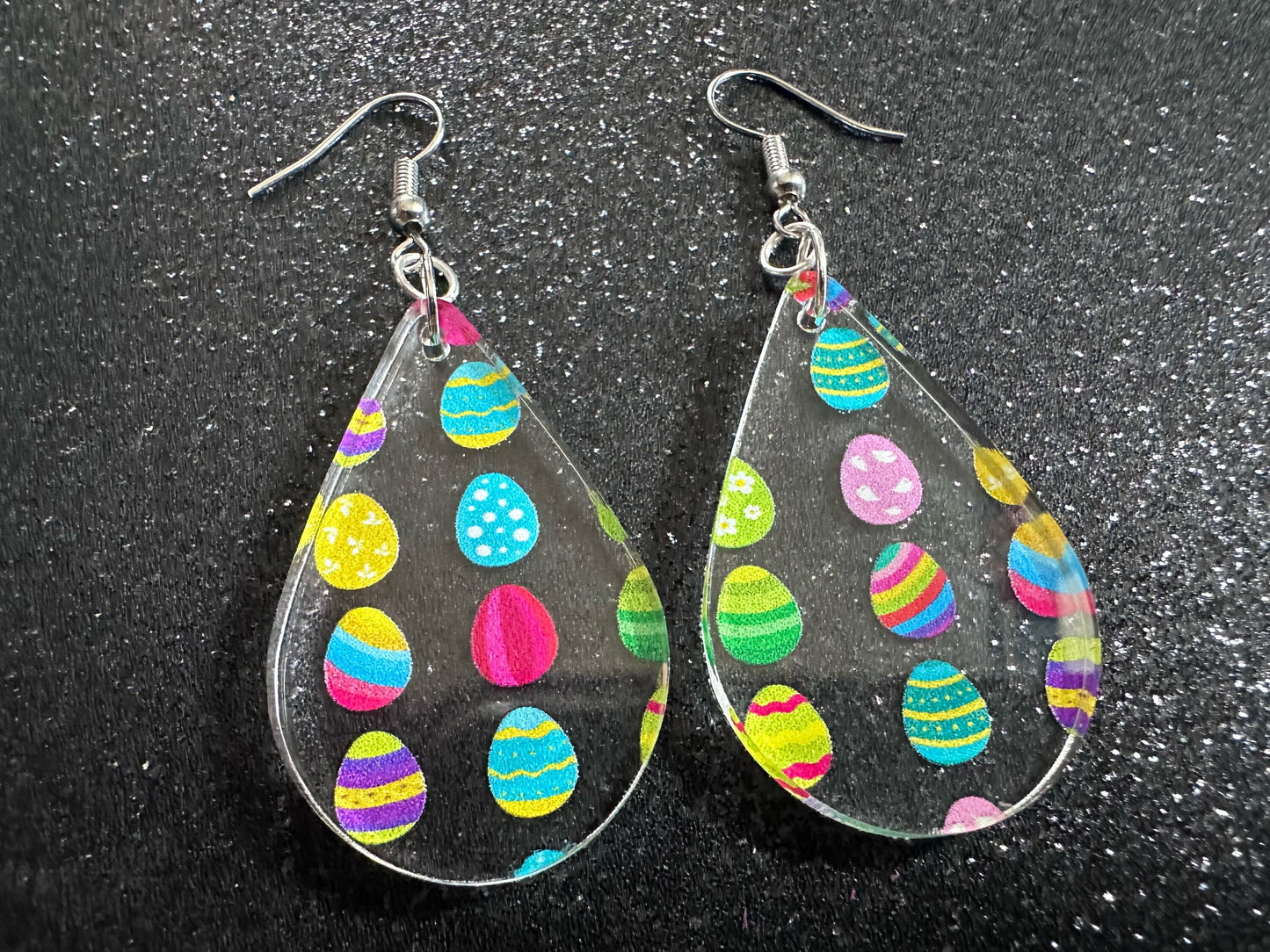 Easter Egg Earrings: Laser Cut Acrylic Earrings, Easter Eggs, Easter Bunny, Pysanky, Easter Colors, Rainbow, Best Gifts for Her/Him/Them