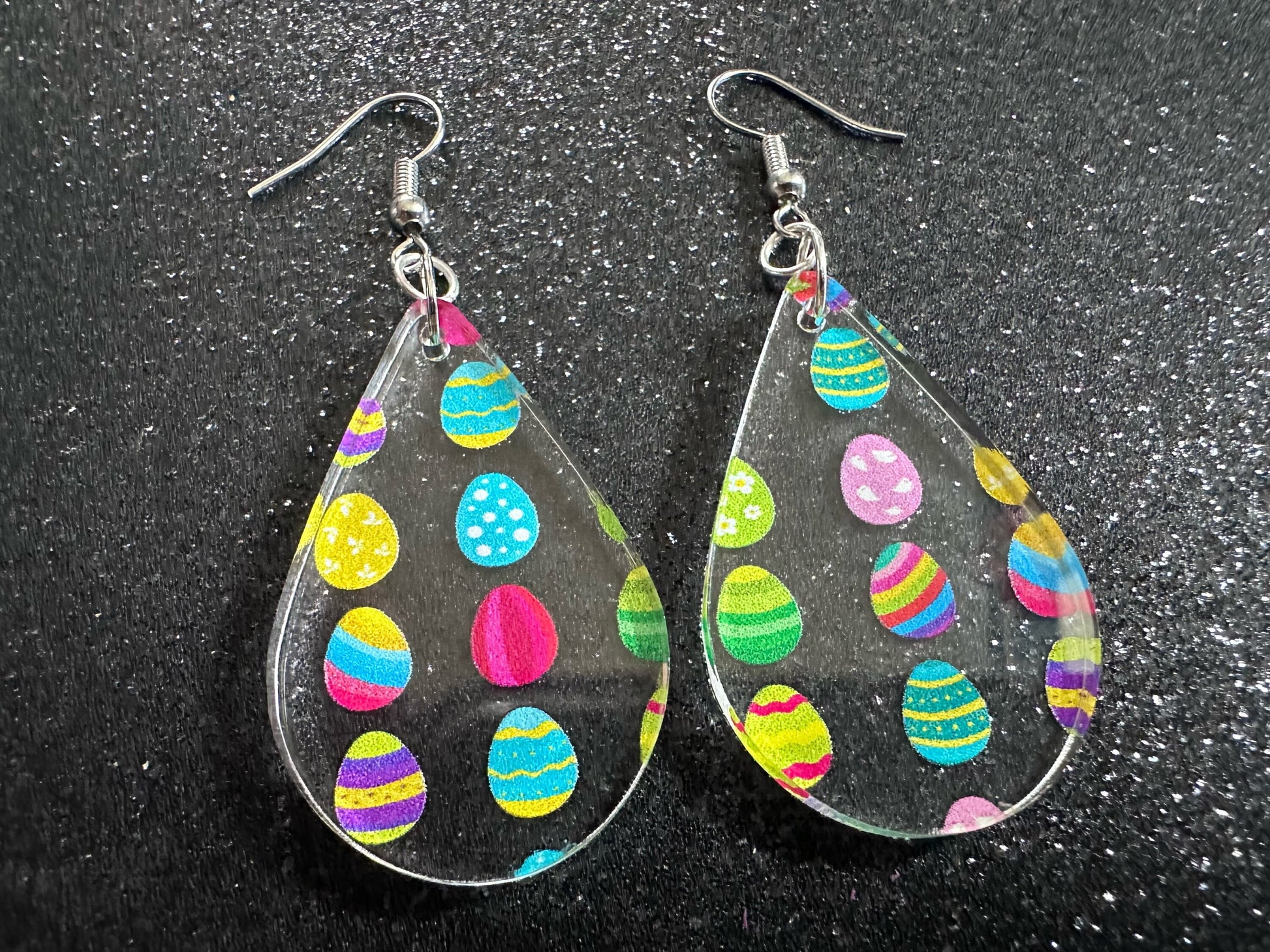 Easter Egg Earrings: Laser Cut Acrylic Earrings, Easter Eggs, Easter Bunny, Pysanky, Easter Colors, Rainbow, Best Gifts for Her/Him/Them