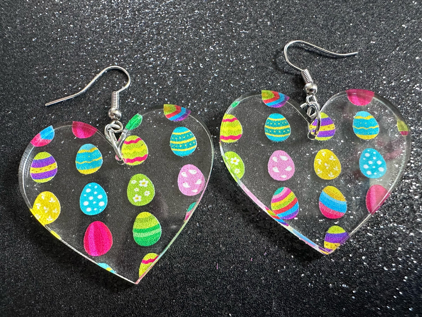 Easter Egg Earrings: Laser Cut Acrylic Earrings, Easter Eggs, Easter Bunny, Pysanky, Easter Colors, Rainbow, Best Gifts for Her/Him/Them