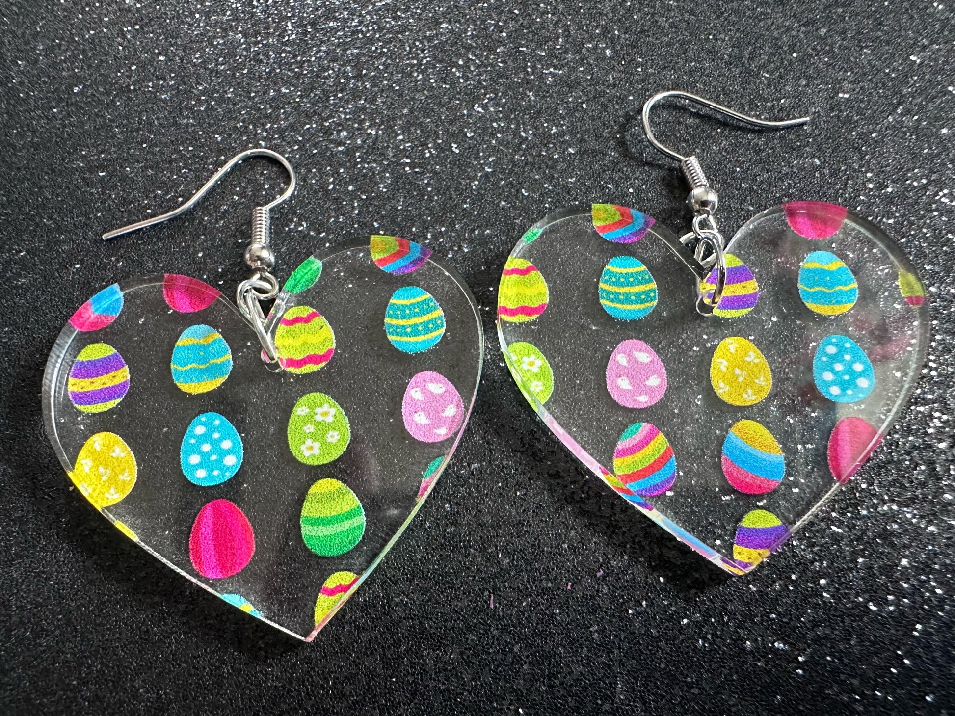 Easter Egg Earrings: Laser Cut Acrylic Earrings, Easter Eggs, Easter Bunny, Pysanky, Easter Colors, Rainbow, Best Gifts for Her/Him/Them