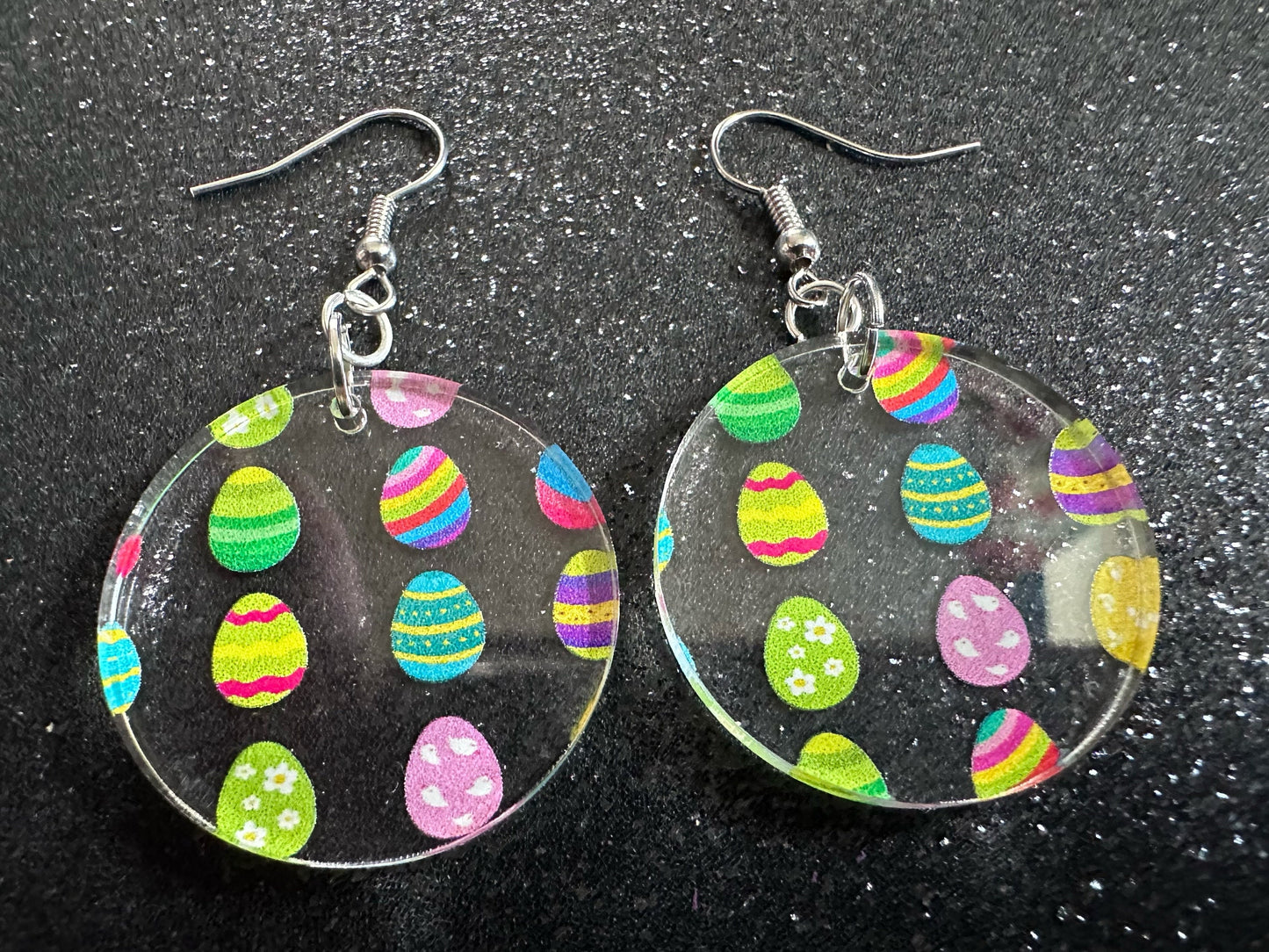 Easter Egg Earrings: Laser Cut Acrylic Earrings, Easter Eggs, Easter Bunny, Pysanky, Easter Colors, Rainbow, Best Gifts for Her/Him/Them