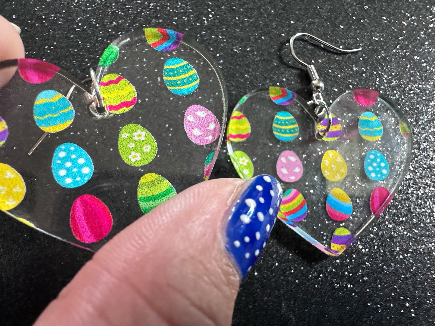 Easter Egg Earrings: Laser Cut Acrylic Earrings, Easter Eggs, Easter Bunny, Pysanky, Easter Colors, Rainbow, Best Gifts for Her/Him/Them