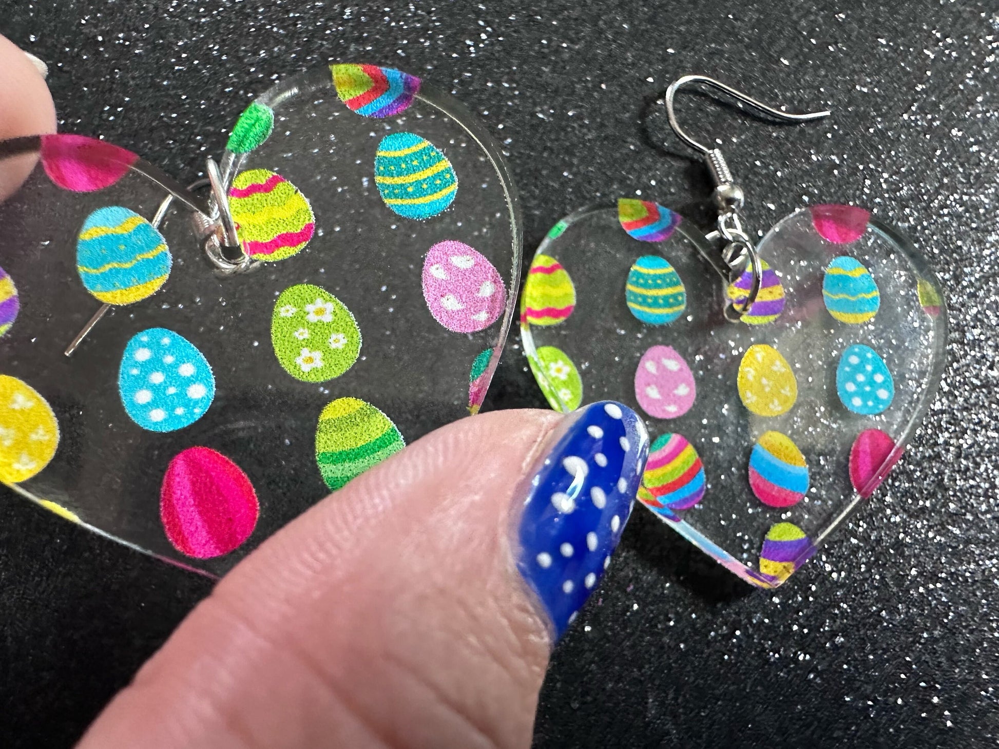 Easter Egg Earrings: Laser Cut Acrylic Earrings, Easter Eggs, Easter Bunny, Pysanky, Easter Colors, Rainbow, Best Gifts for Her/Him/Them