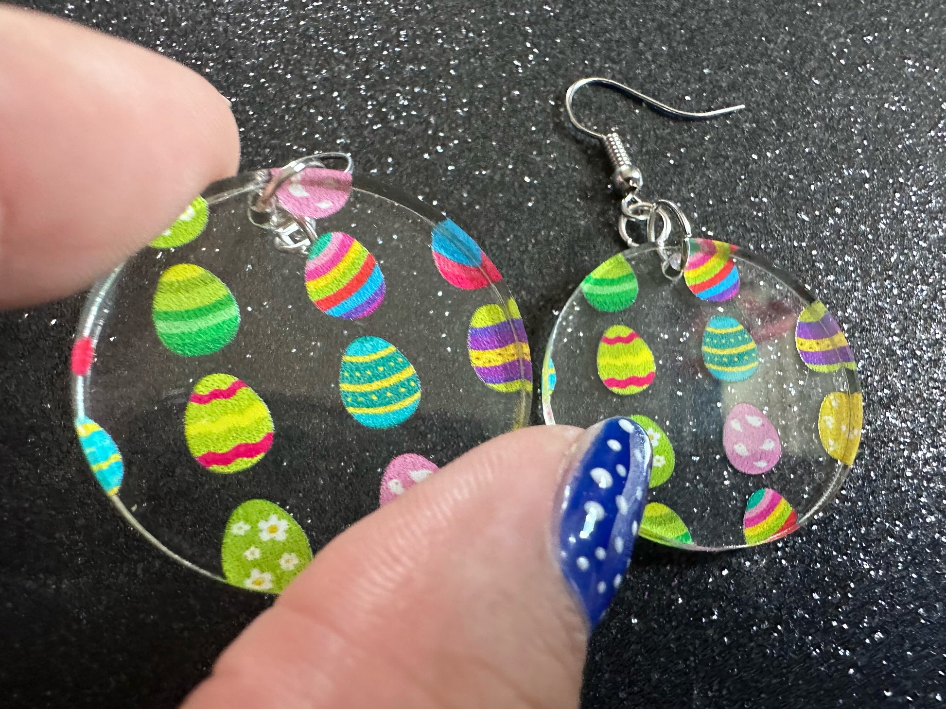 Easter Egg Earrings: Laser Cut Acrylic Earrings, Easter Eggs, Easter Bunny, Pysanky, Easter Colors, Rainbow, Best Gifts for Her/Him/Them