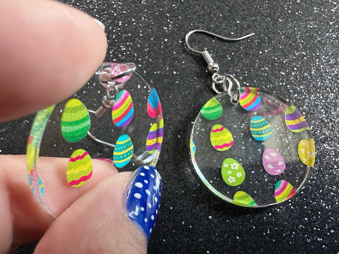 Easter Egg Earrings: Laser Cut Acrylic Earrings, Easter Eggs, Easter Bunny, Pysanky, Easter Colors, Rainbow, Best Gifts for Her/Him/Them