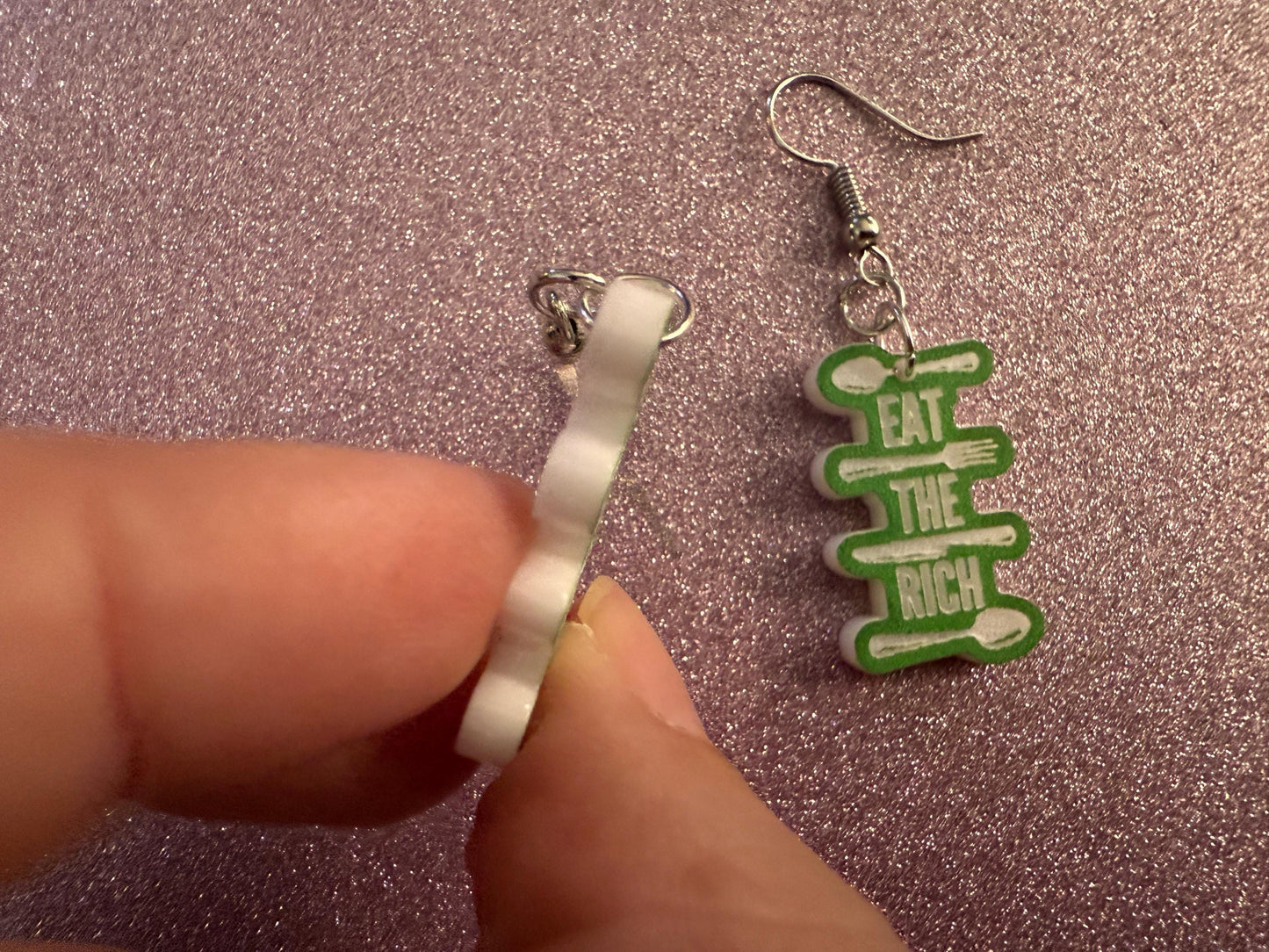 Eat the Rich Earrings: Revolution, Protest, Anti-Capitalism Activism, Activist, Socialism, Political Guillotine, Best Gifts for Her/Him/Them