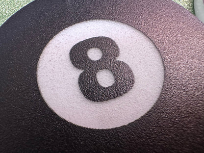 Eight Ball Earrings: Laser Cut Acrylic 8 Balls, Eight Ball Pool Balls, Billiard, Pool Rack, Sports, Hobby, Pub, Best Gifts for Her/Him/Them