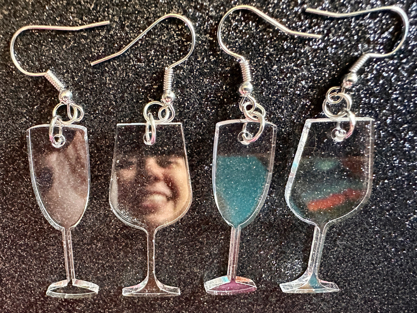 Empty Wine & Champagne Glass Earrings: Laser Cut Acrylic Wine Glasses, Vineyard, Alcohol, Girls Night, Drinking, Gifts for Her/Him/Them