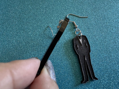 Fancy Suit Earrings: Laser Cut Acrylic Suit, Groom Gift, Formal Trousers, Pants, Bow Tie, Novelty, Gag Gift, Best Gifts for Her/Him/Them