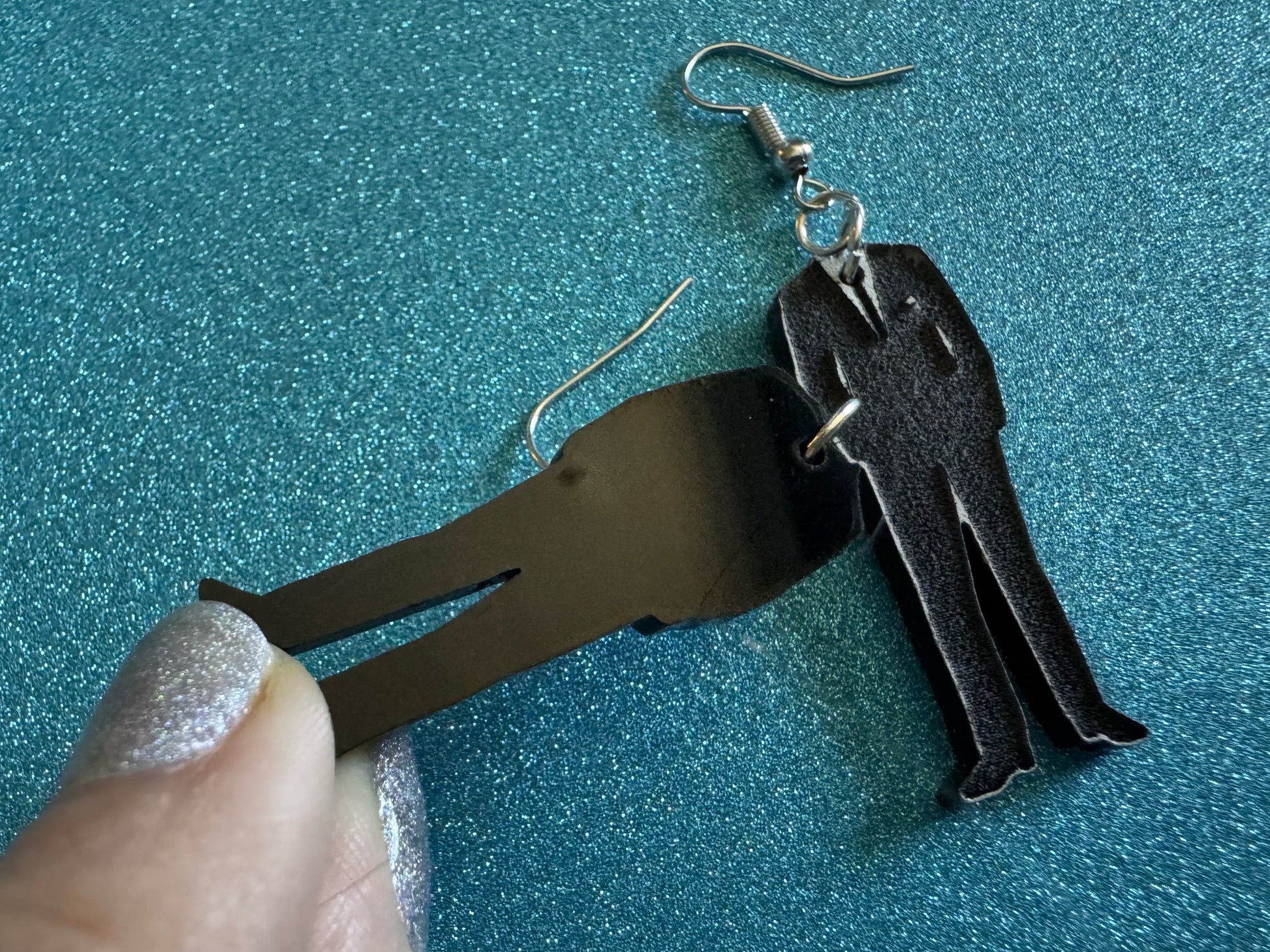 Fancy Suit Earrings: Laser Cut Acrylic Suit, Groom Gift, Formal Trousers, Pants, Suit & Tie, Novelty, Gag Gift, Best Gifts for Her/Him/Them