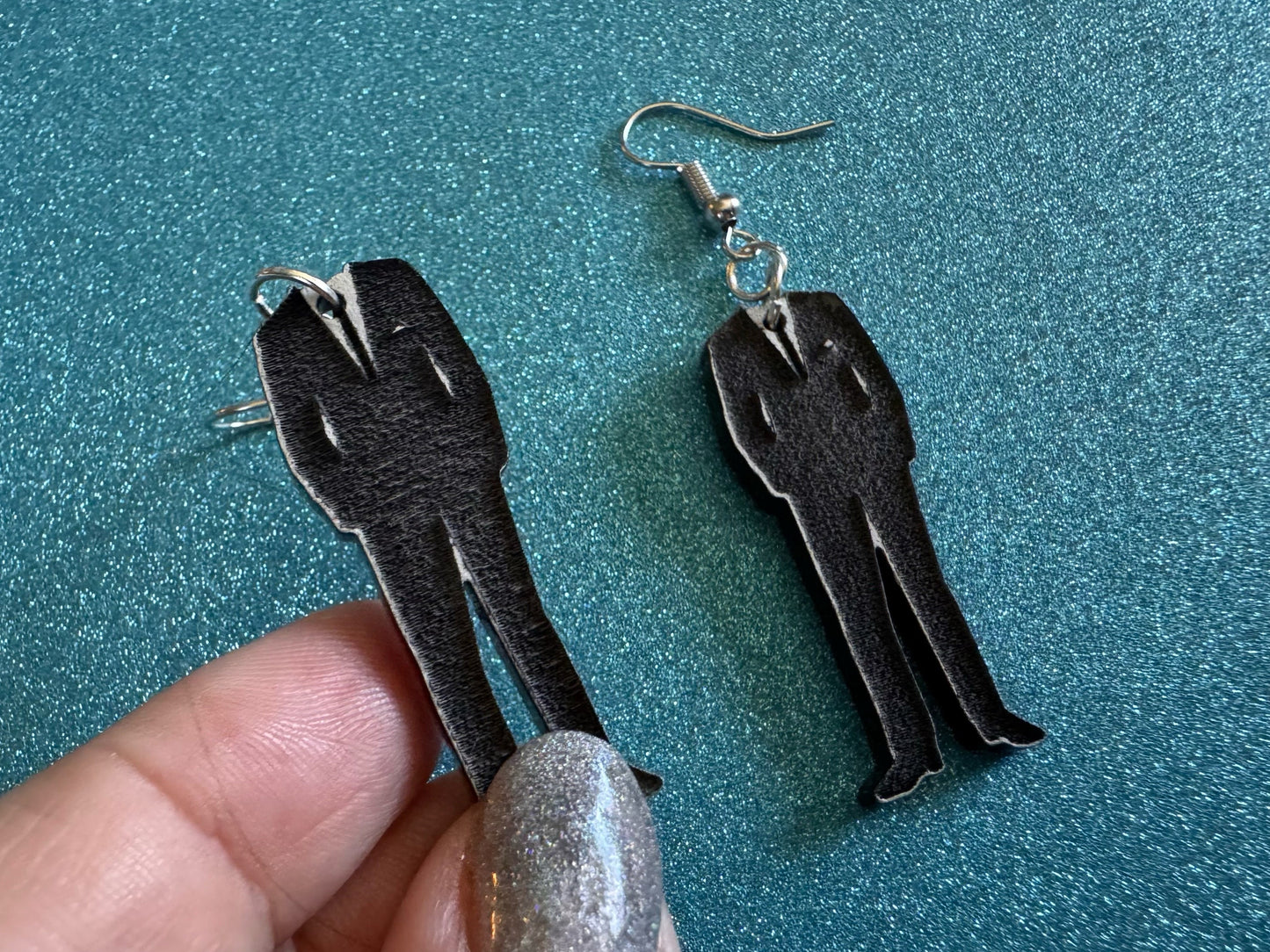 Fancy Suit Earrings: Laser Cut Acrylic Suit, Groom Gift, Formal Trousers, Pants, Suit & Tie, Novelty, Gag Gift, Best Gifts for Her/Him/Them