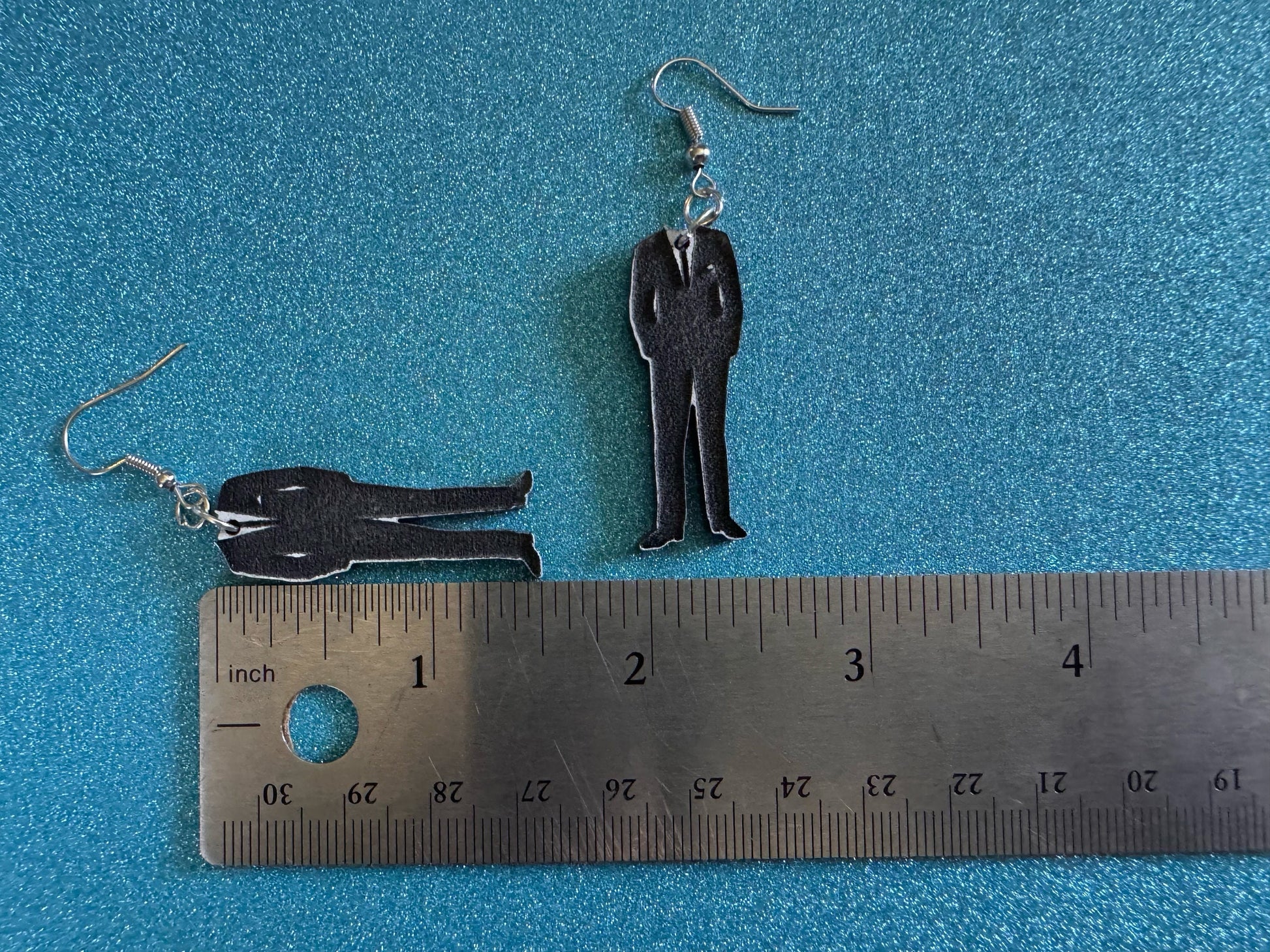 Fancy Suit Earrings: Laser Cut Acrylic Suit, Groom Gift, Formal Trousers, Pants, Suit & Tie, Novelty, Gag Gift, Best Gifts for Her/Him/Them