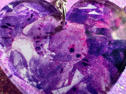 Faux Amethyst Earrings: Laser Cut Acrylic Purple Crystals (Imitation), Purple Earrings, Mother's Day Gift, Love, Best Gifts for Her/Him/Them