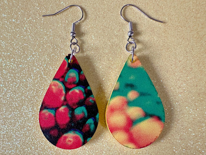 Faux Chameleon Earrings: Laser Cut Acrylic Chameleon Animal Print, Chameleons, Reptile, Zoo, Colorful, Tropical, Best Gifts for Her/Him/Them