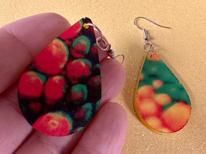 Faux Chameleon Earrings: Laser Cut Acrylic Chameleon Animal Print, Chameleons, Reptile, Zoo, Colorful, Tropical, Best Gifts for Her/Him/Them