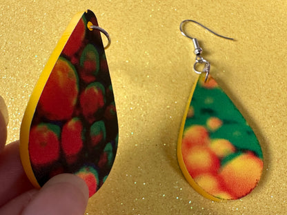 Faux Chameleon Earrings: Laser Cut Acrylic Chameleon Animal Print, Chameleons, Reptile, Zoo, Colorful, Tropical, Best Gifts for Her/Him/Them