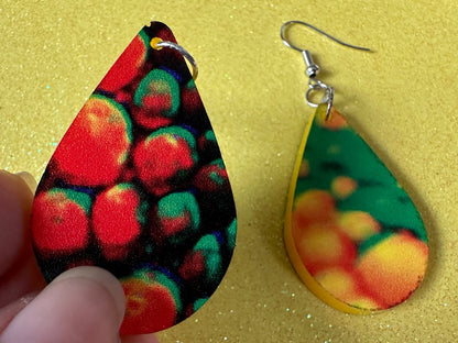 Faux Chameleon Earrings: Laser Cut Acrylic Chameleon Animal Print, Chameleons, Reptile, Zoo, Colorful, Tropical, Best Gifts for Her/Him/Them
