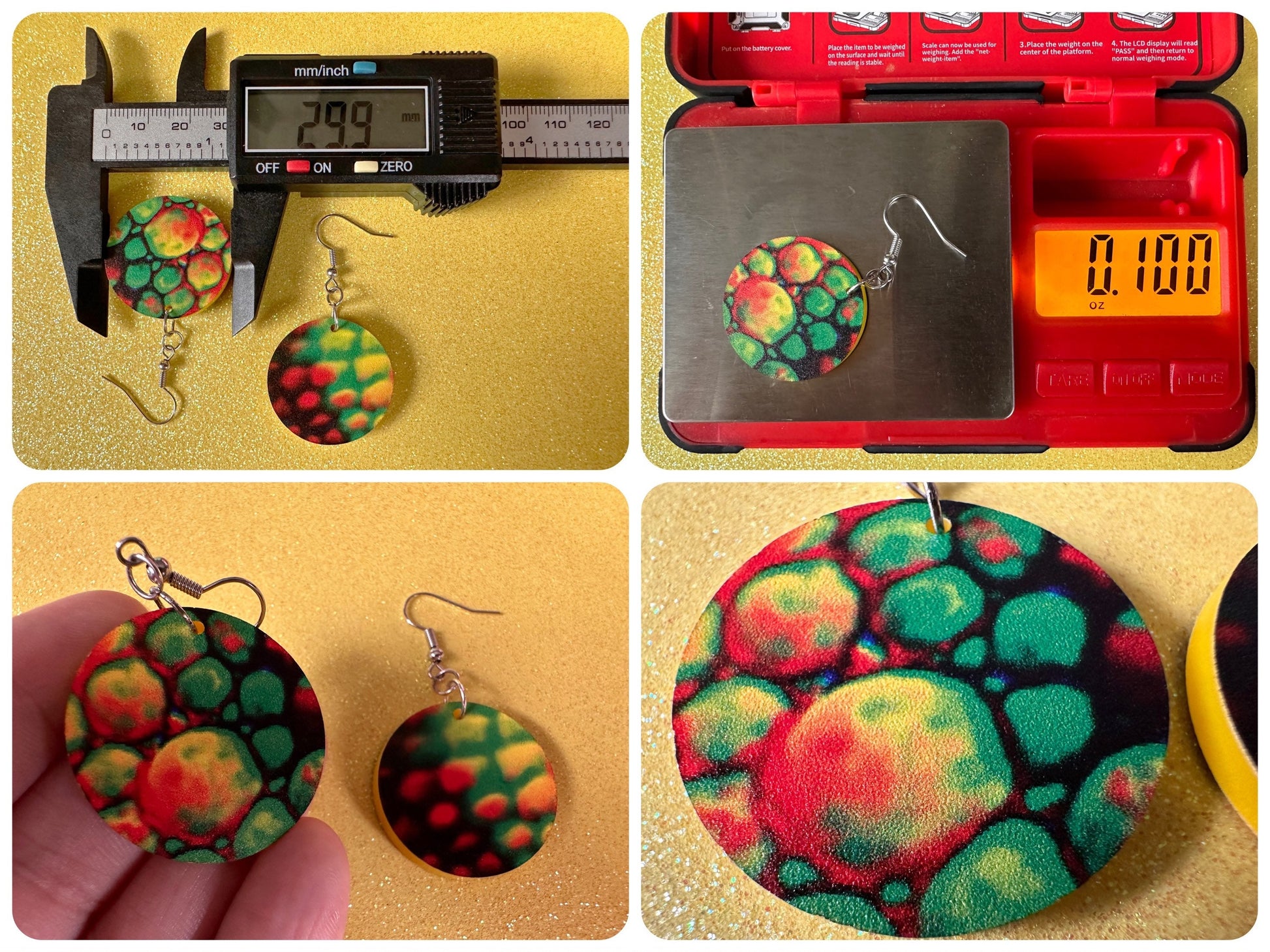 Faux Chameleon Earrings: Laser Cut Acrylic Chameleon Animal Print, Chameleons, Reptile, Zoo, Colorful, Tropical, Best Gifts for Her/Him/Them