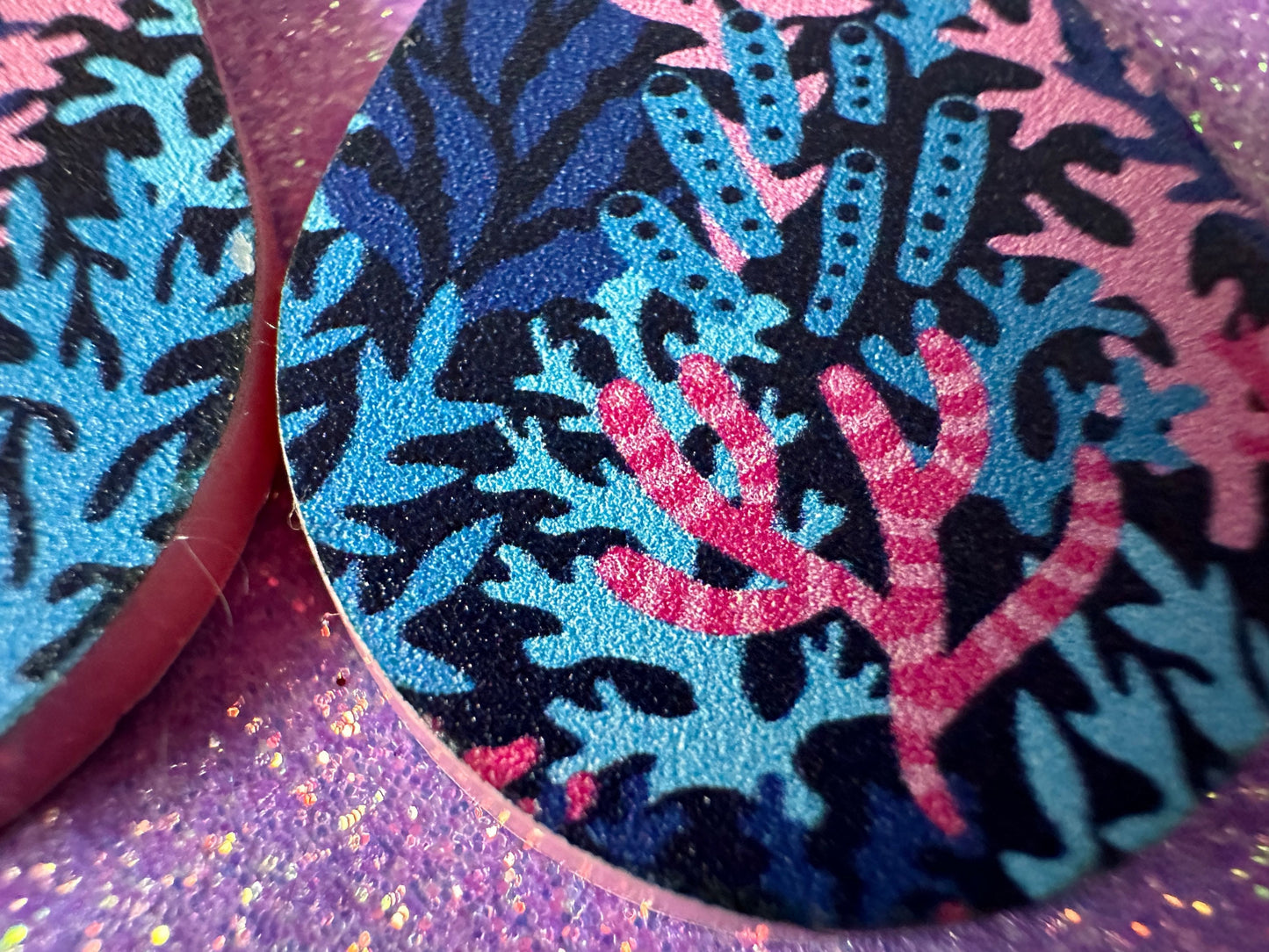 Faux Coral Earrings: Laser Cut Acrylic Coral Reef, Ocean, Diving, Tropical, Underwater, Aquarium, Marine, Best Gifts for Her/Him/Them