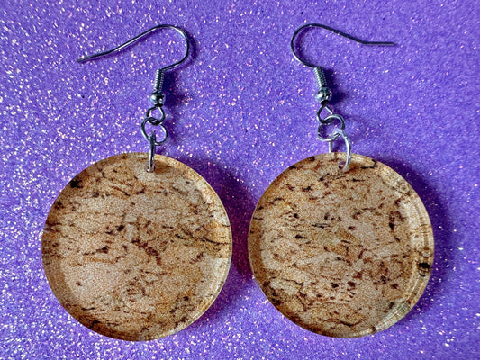 Faux Cork Earrings: Laser Cut Acrylic Cork Earrings, Acrylic Cork Print, Cork Design, Plastic Cork, Alcohol, Best Gifts for Her/Him/Them