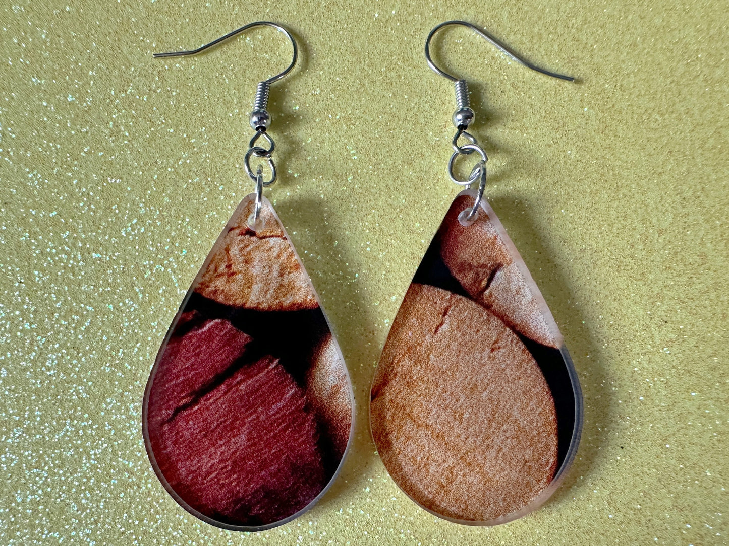 Faux Cork Earrings: Laser Cut Acrylic Cork Earrings, Acrylic Cork Print, Cork Design, Plastic Cork, Alcohol, Best Gifts for Her/Him/Them