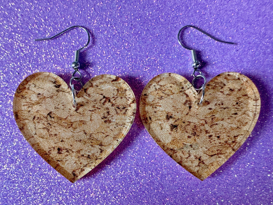 Faux Cork Earrings: Laser Cut Acrylic Cork Earrings, Acrylic Cork Print, Cork Design, Plastic Cork, Alcohol, Best Gifts for Her/Him/Them