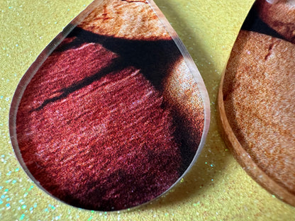 Faux Cork Earrings: Laser Cut Acrylic Cork Earrings, Acrylic Cork Print, Cork Design, Plastic Cork, Alcohol, Best Gifts for Her/Him/Them