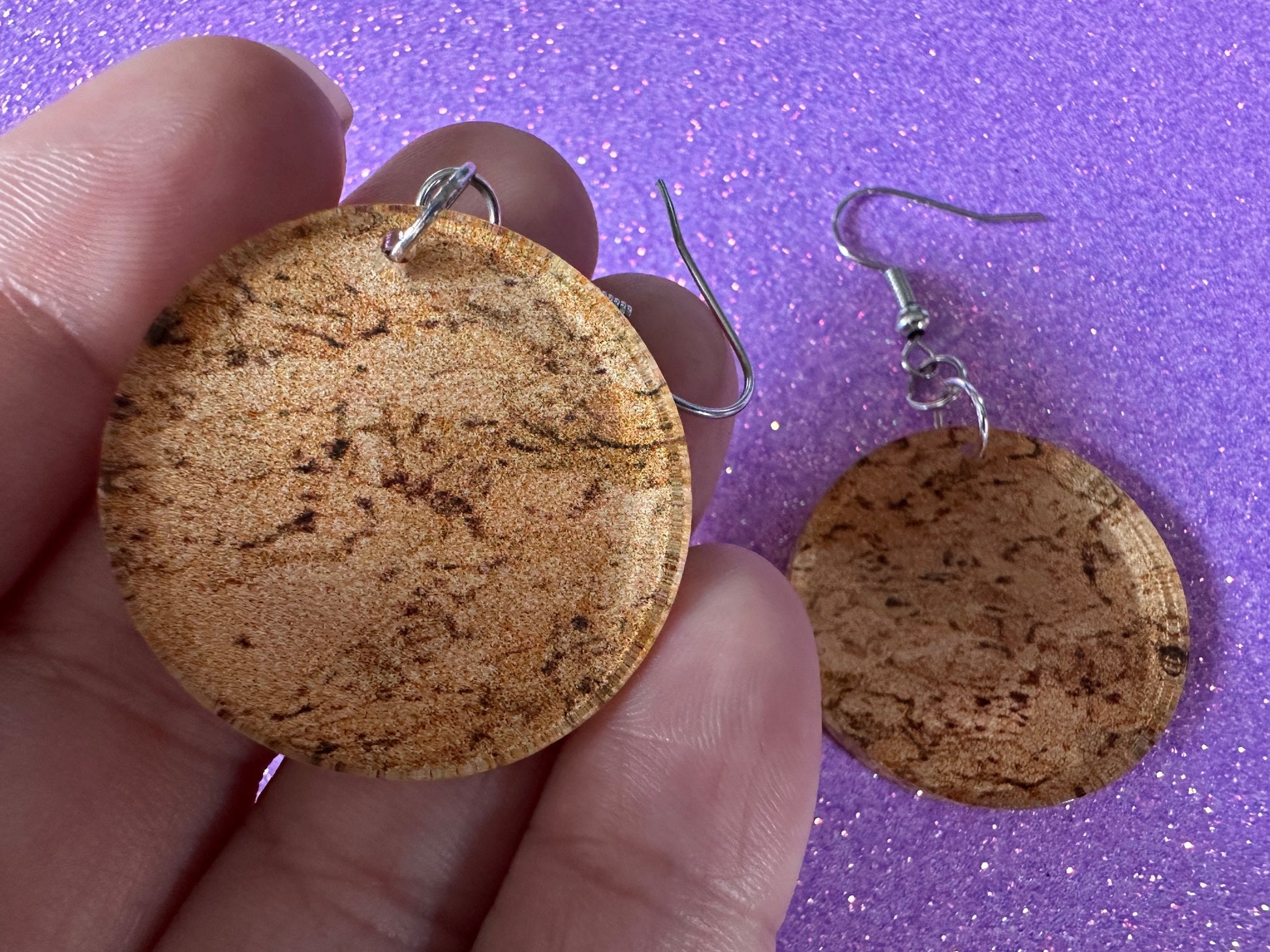 Faux Cork Earrings: Laser Cut Acrylic Cork Earrings, Acrylic Cork Print, Cork Design, Plastic Cork, Alcohol, Best Gifts for Her/Him/Them
