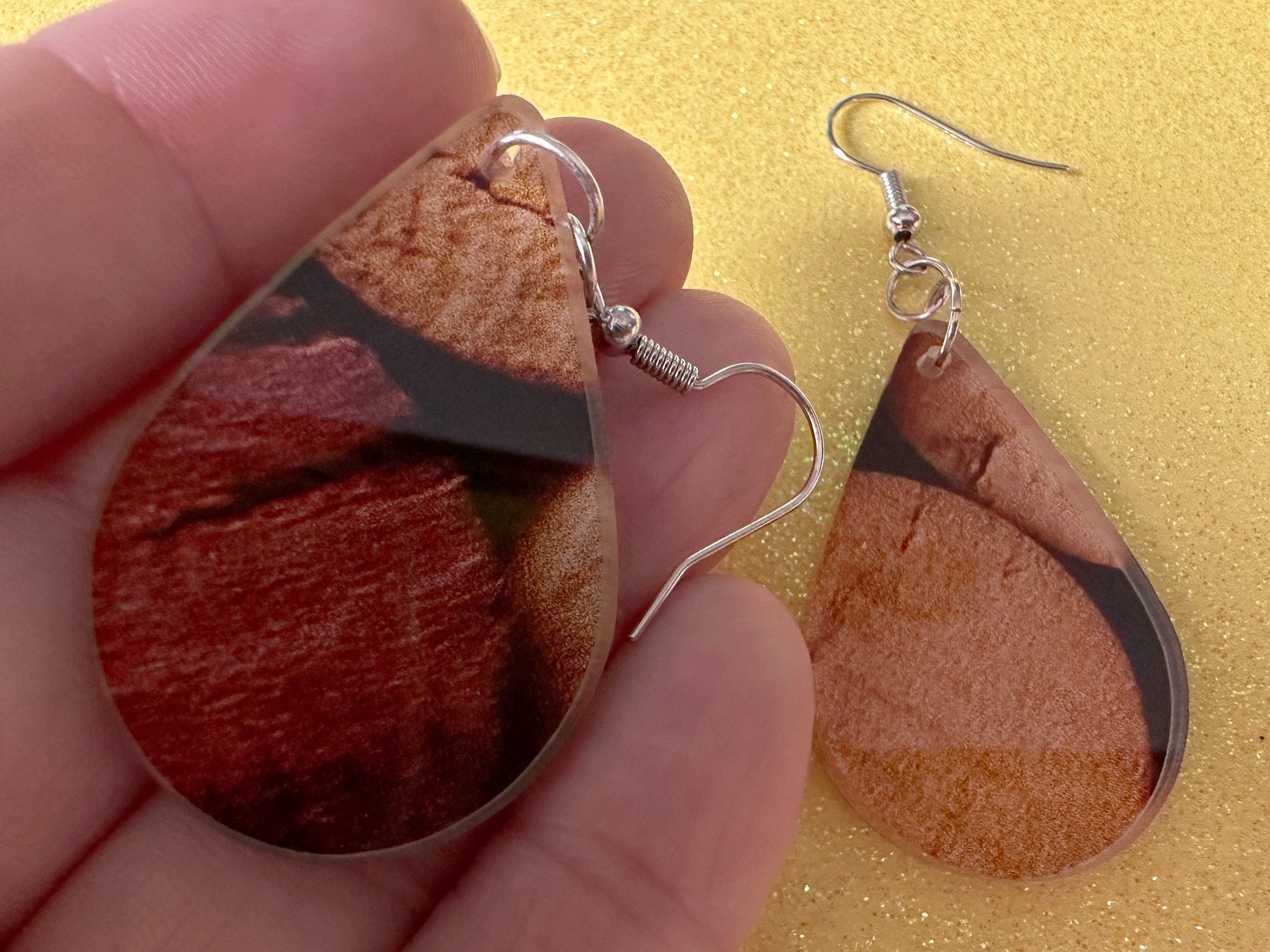 Faux Cork Earrings: Laser Cut Acrylic Cork Earrings, Acrylic Cork Print, Cork Design, Plastic Cork, Alcohol, Best Gifts for Her/Him/Them