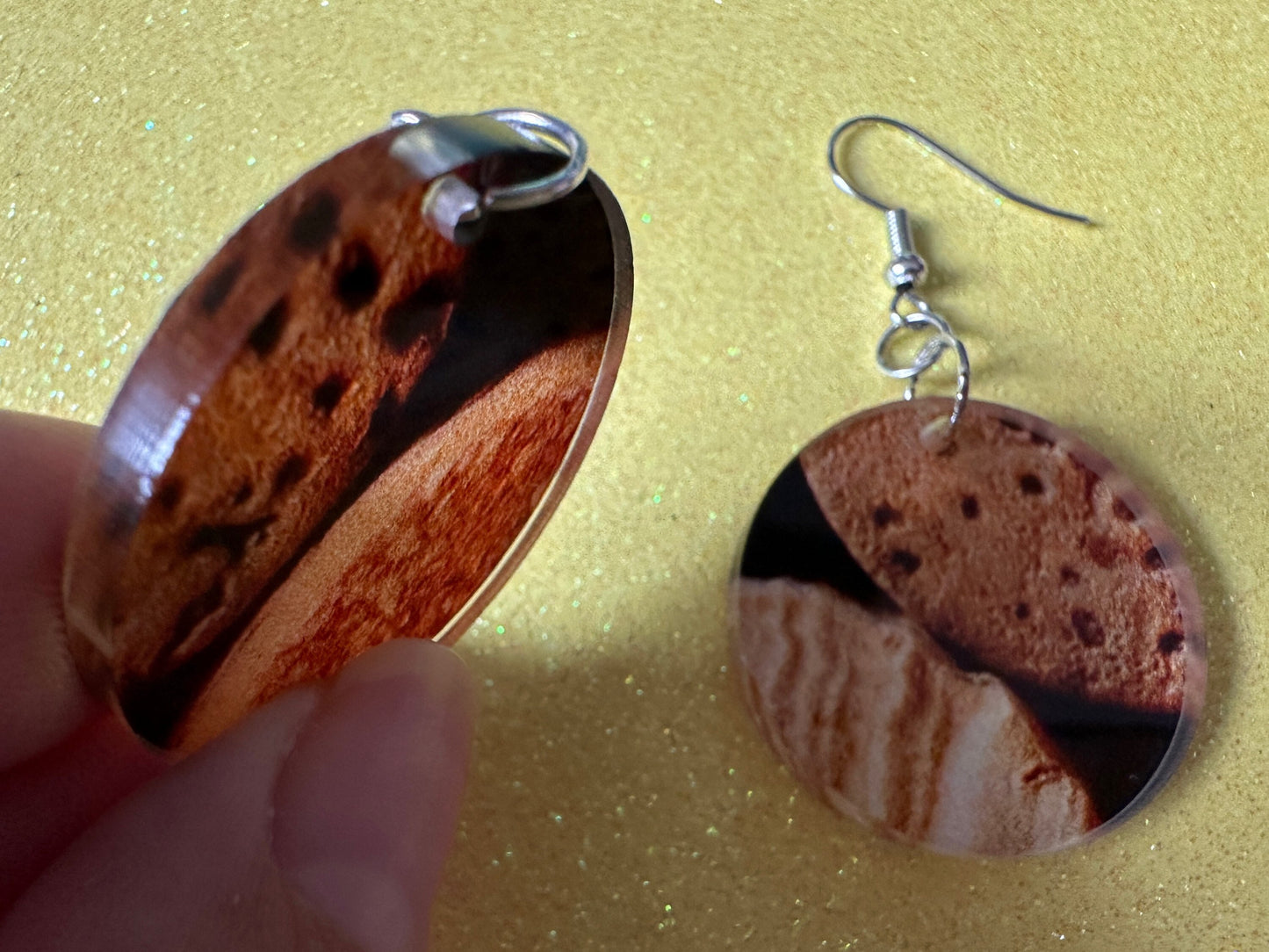 Faux Cork Earrings: Laser Cut Acrylic Cork Earrings, Acrylic Cork Print, Cork Design, Plastic Cork, Alcohol, Best Gifts for Her/Him/Them