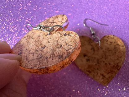 Faux Cork Earrings: Laser Cut Acrylic Cork Earrings, Acrylic Cork Print, Cork Design, Plastic Cork, Alcohol, Best Gifts for Her/Him/Them