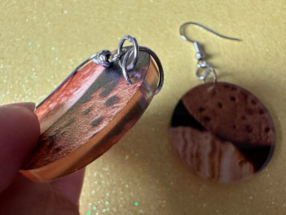 Faux Cork Earrings: Laser Cut Acrylic Cork Earrings, Acrylic Cork Print, Cork Design, Plastic Cork, Alcohol, Best Gifts for Her/Him/Them