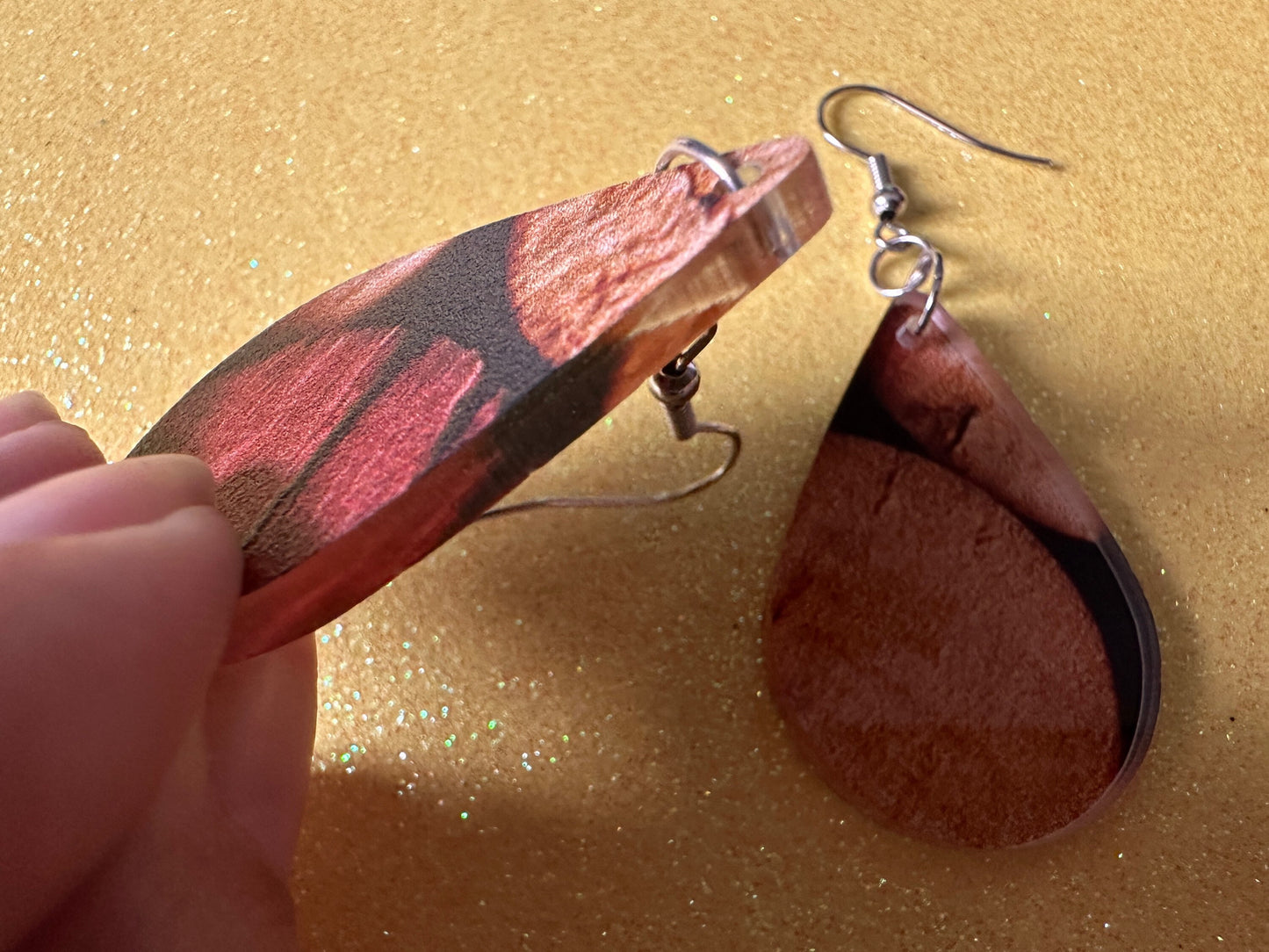 Faux Cork Earrings: Laser Cut Acrylic Cork Earrings, Acrylic Cork Print, Cork Design, Plastic Cork, Alcohol, Best Gifts for Her/Him/Them