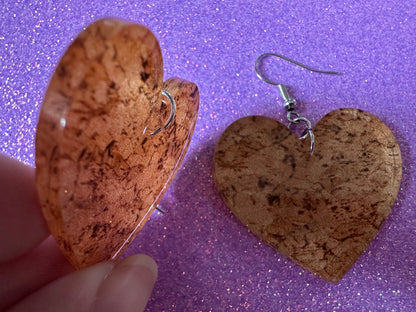 Faux Cork Earrings: Laser Cut Acrylic Cork Earrings, Acrylic Cork Print, Cork Design, Plastic Cork, Alcohol, Best Gifts for Her/Him/Them