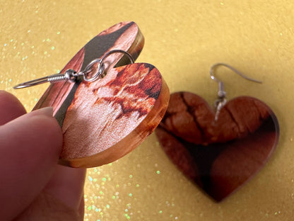 Faux Cork Earrings: Laser Cut Acrylic Cork Earrings, Acrylic Cork Print, Cork Design, Plastic Cork, Alcohol, Best Gifts for Her/Him/Them