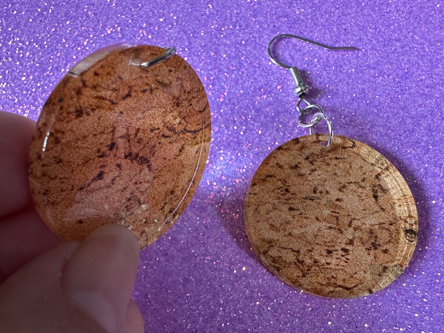 Faux Cork Earrings: Laser Cut Acrylic Cork Earrings, Acrylic Cork Print, Cork Design, Plastic Cork, Alcohol, Best Gifts for Her/Him/Them