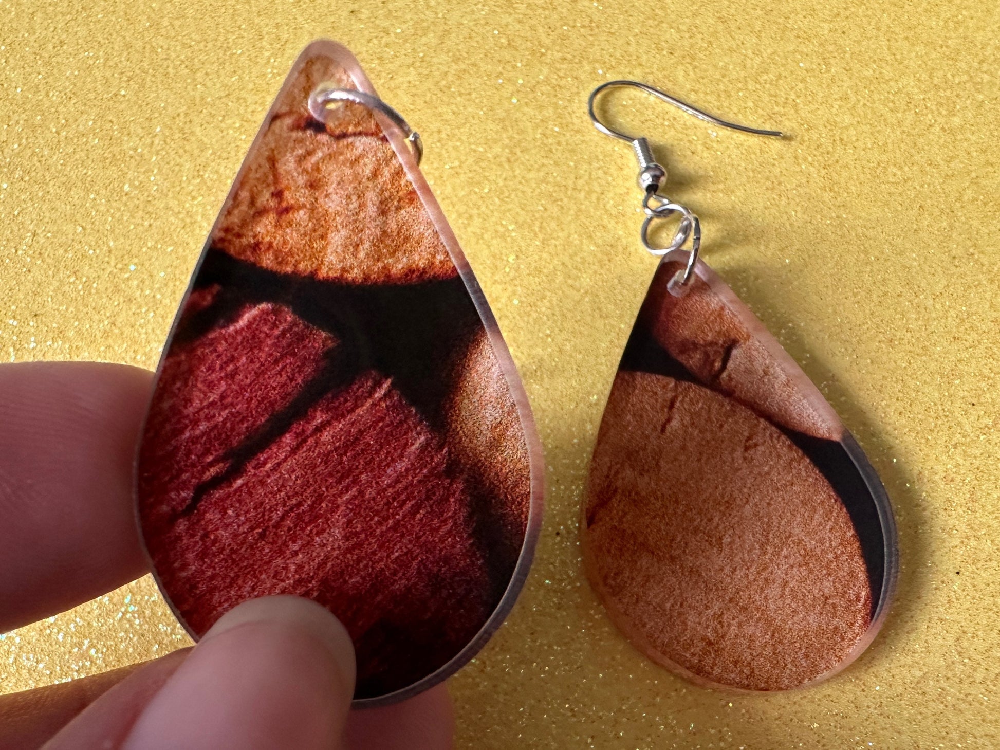 Faux Cork Earrings: Laser Cut Acrylic Cork Earrings, Acrylic Cork Print, Cork Design, Plastic Cork, Alcohol, Best Gifts for Her/Him/Them
