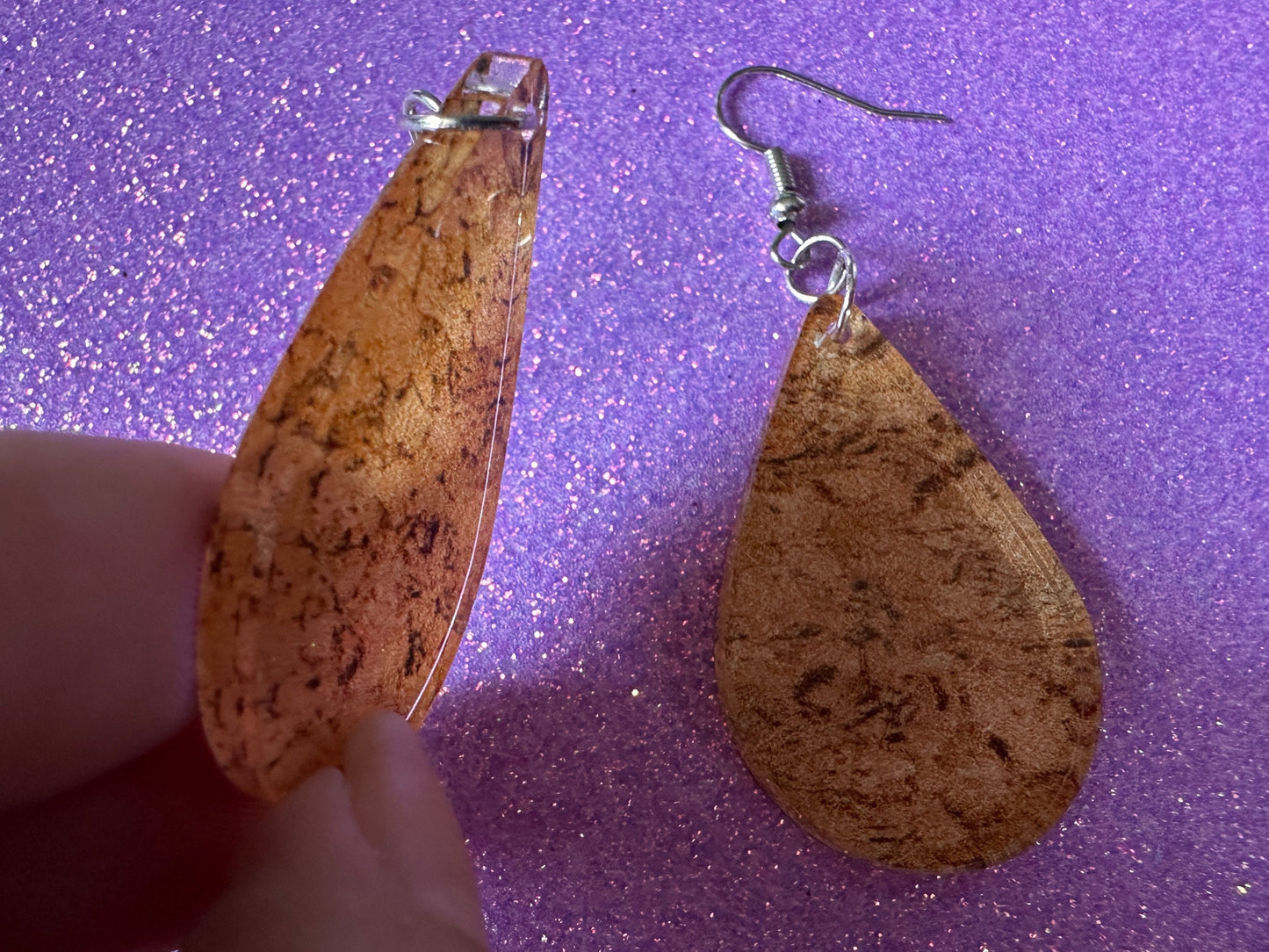Faux Cork Earrings: Laser Cut Acrylic Cork Earrings, Acrylic Cork Print, Cork Design, Plastic Cork, Alcohol, Best Gifts for Her/Him/Them