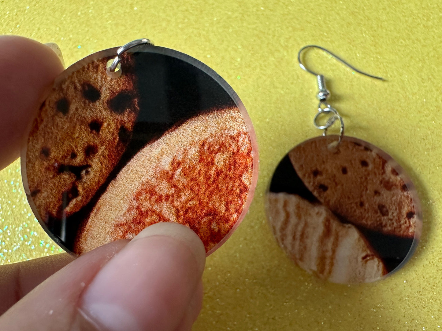 Faux Cork Earrings: Laser Cut Acrylic Cork Earrings, Acrylic Cork Print, Cork Design, Plastic Cork, Alcohol, Best Gifts for Her/Him/Them