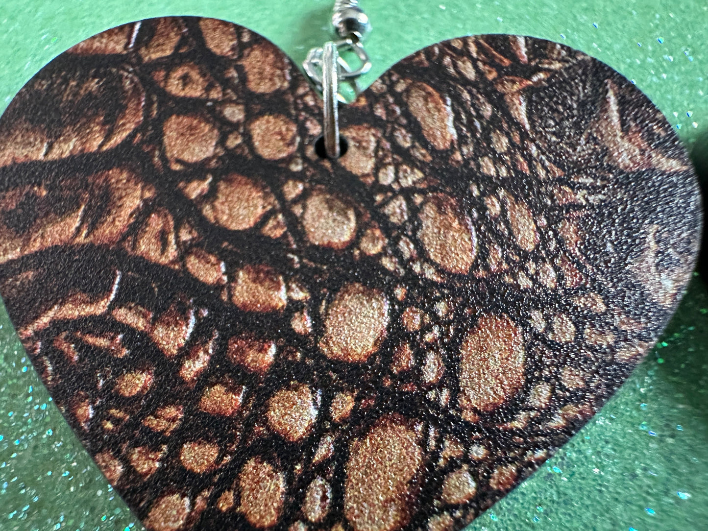 Faux Crocodile Skin Earrings: Laser Cut Acrylic Alligators, Reptile, Animals, Scales, Animal Print, Crocodiles, Best Gifts for Her/Him/Them