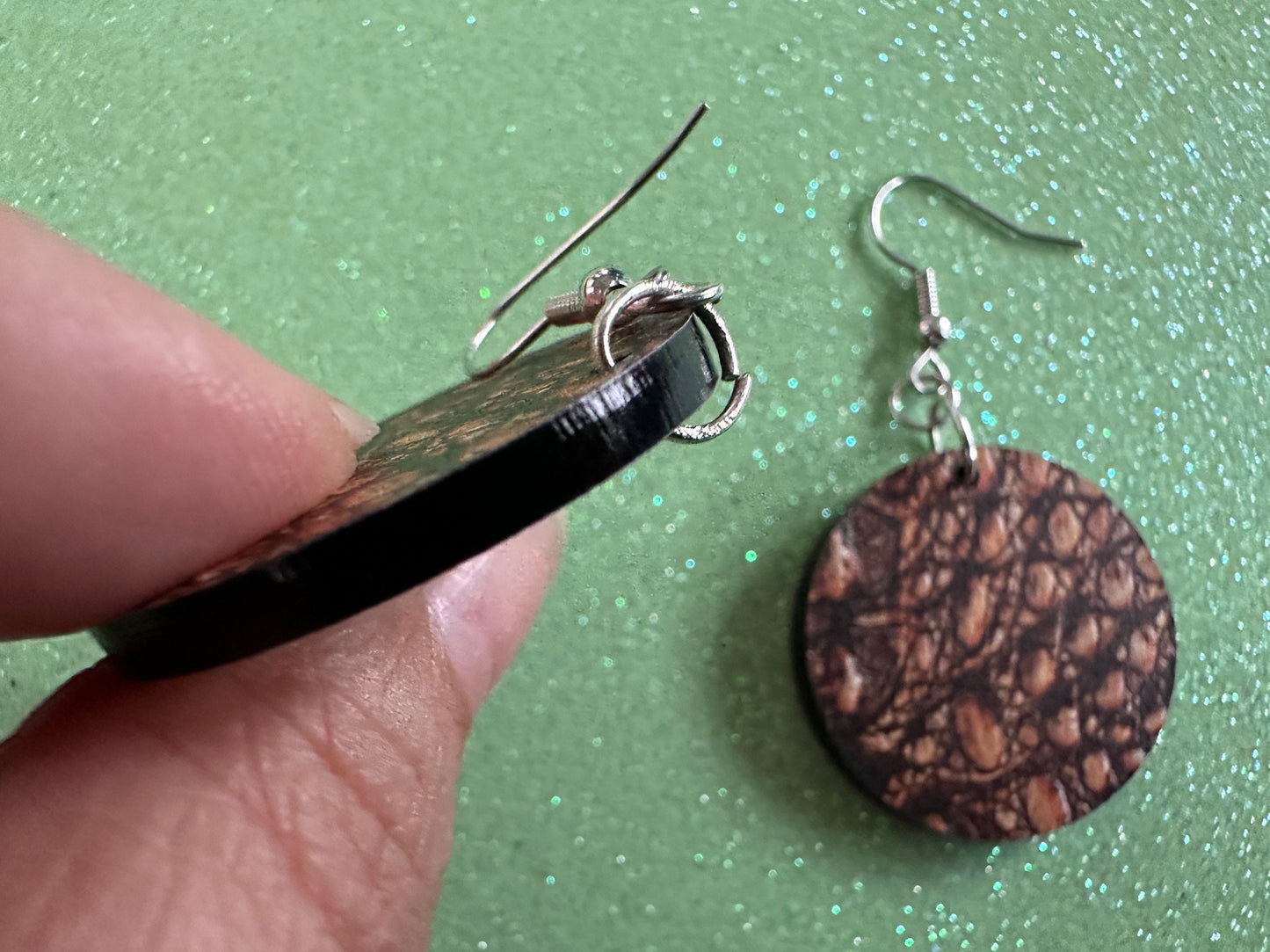 Faux Crocodile Skin Earrings: Laser Cut Acrylic Alligators, Reptile, Animals, Scales, Animal Print, Crocodiles, Best Gifts for Her/Him/Them