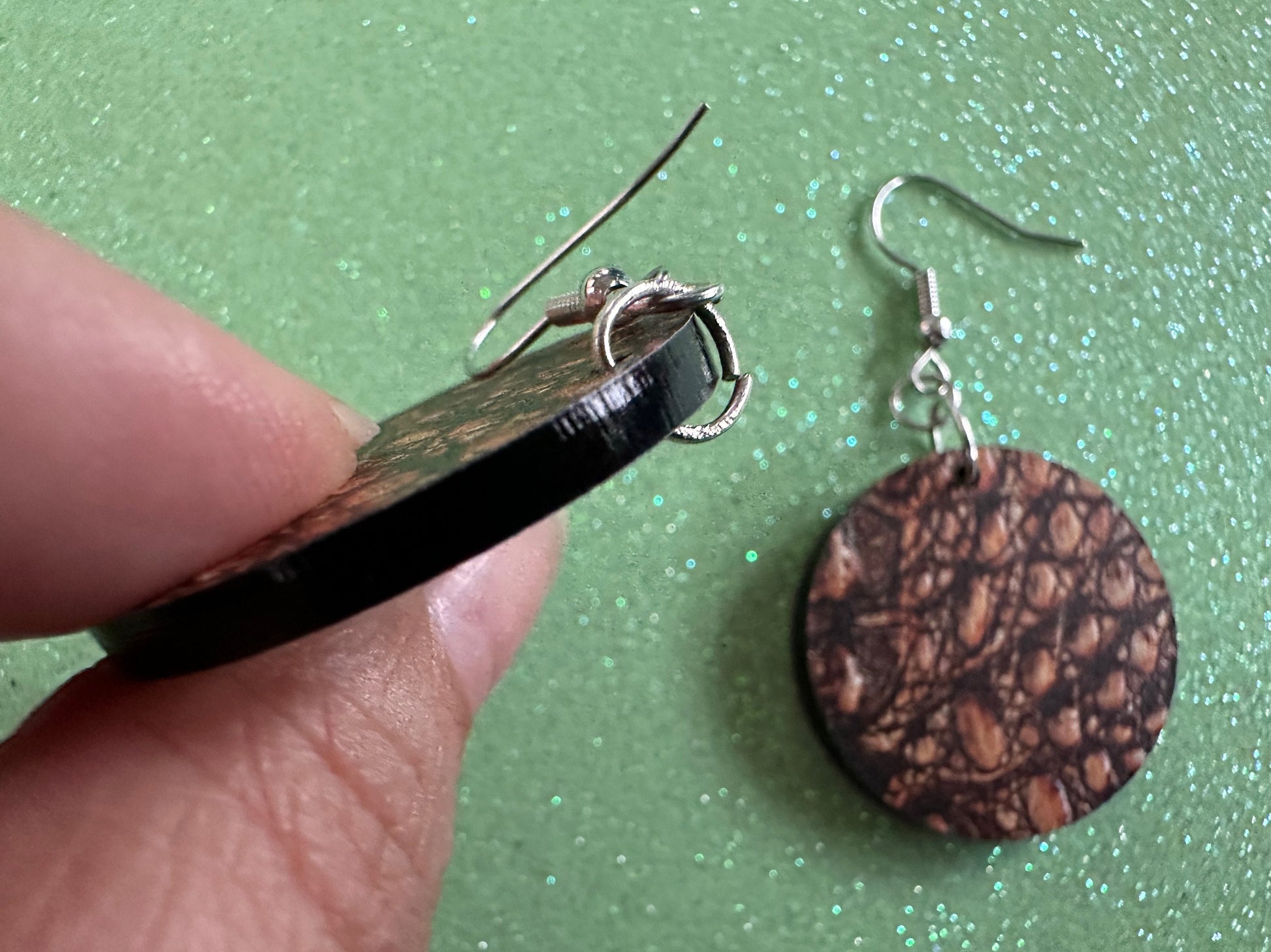 Faux Crocodile Skin Earrings: Laser Cut Acrylic Alligators, Reptile, Animals, Scales, Animal Print, Crocodiles, Best Gifts for Her/Him/Them
