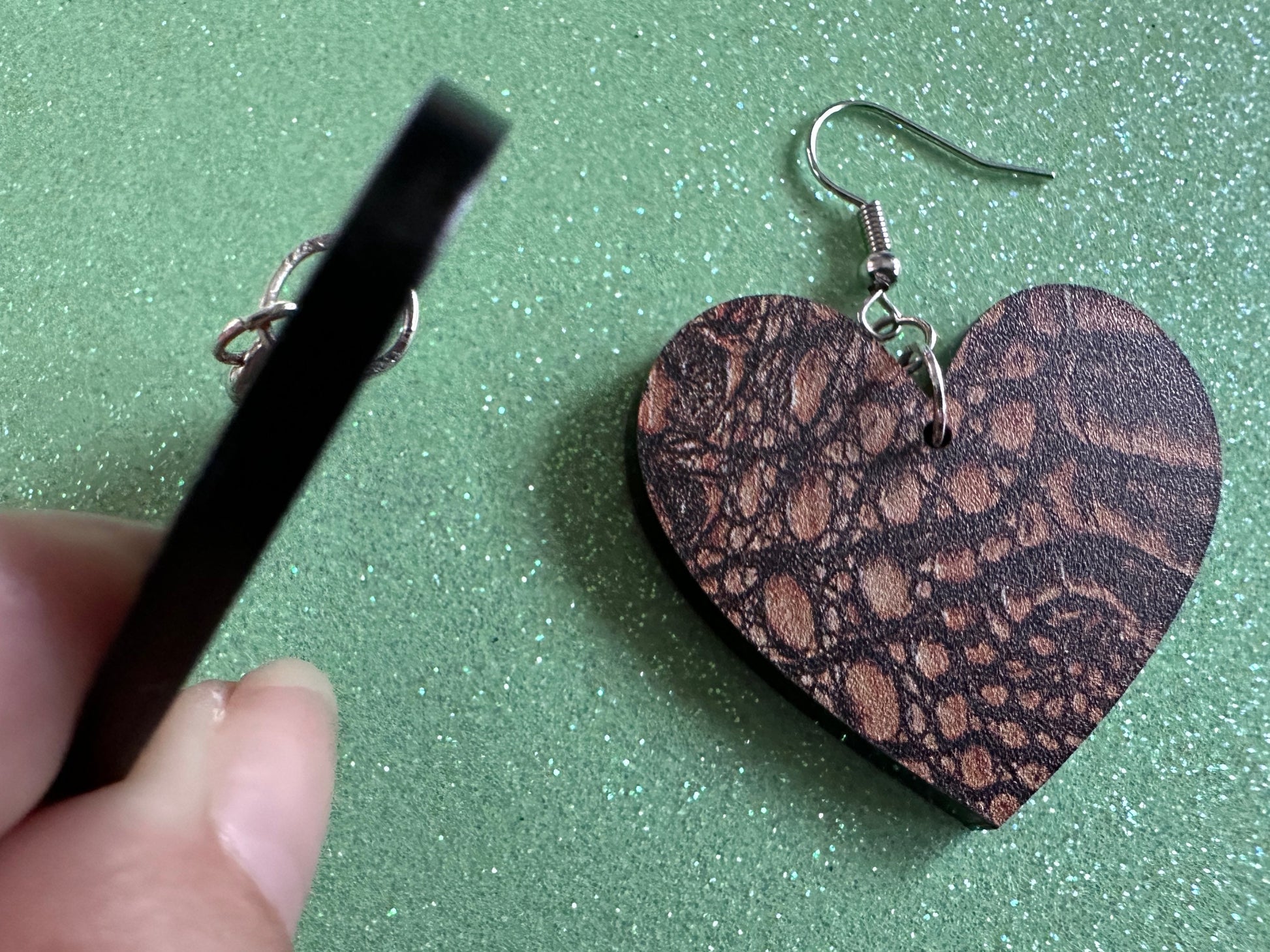 Faux Crocodile Skin Earrings: Laser Cut Acrylic Alligators, Reptile, Animals, Scales, Animal Print, Crocodiles, Best Gifts for Her/Him/Them