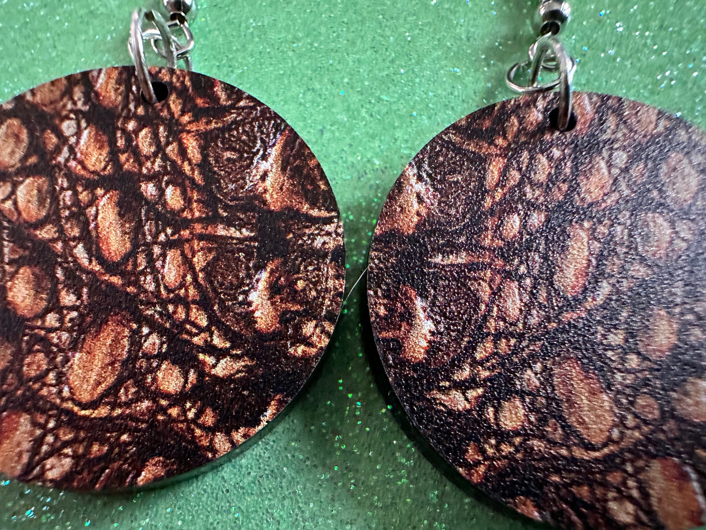 Faux Crocodile Skin Earrings: Laser Cut Acrylic Alligators, Reptile, Animals, Scales, Animal Print, Crocodiles, Best Gifts for Her/Him/Them