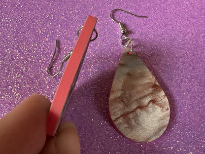 Faux Mother of Pearl Earrings: Laser Cut Acrylic Pearls, Oyster, Shells, Mollusks, Ocean Animals, Sea, Shell, Best Gifts for Her/Him/Them