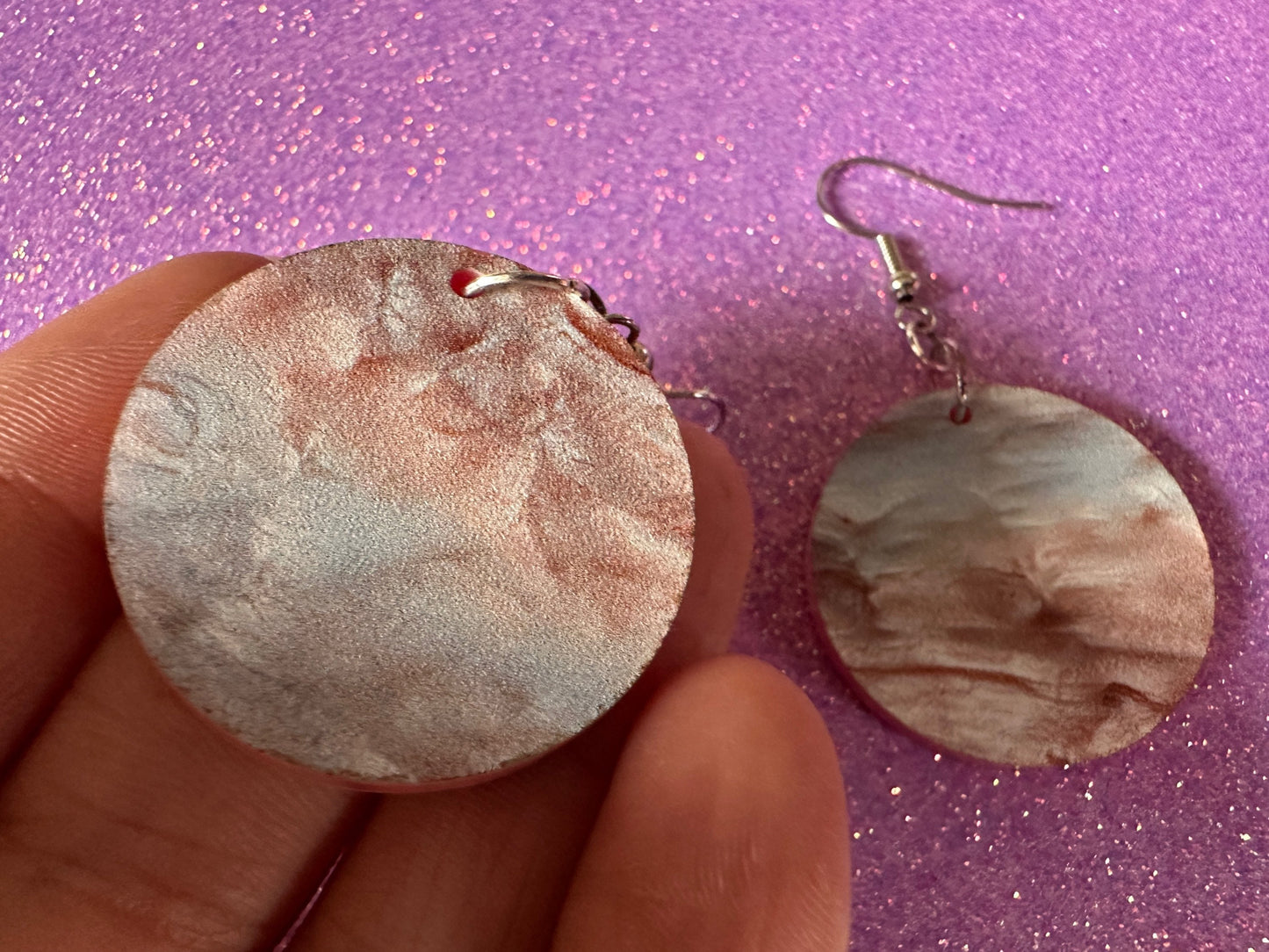 Faux Mother of Pearl Earrings: Laser Cut Acrylic Pearls, Oyster, Shells, Mollusks, Ocean Animals, Sea, Shell, Best Gifts for Her/Him/Them