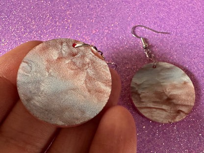 Faux Mother of Pearl Earrings: Laser Cut Acrylic Pearls, Oyster, Shells, Mollusks, Ocean Animals, Sea, Shell, Best Gifts for Her/Him/Them
