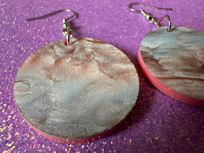 Faux Mother of Pearl Earrings: Laser Cut Acrylic Pearls, Oyster, Shells, Mollusks, Ocean Animals, Sea, Shell, Best Gifts for Her/Him/Them
