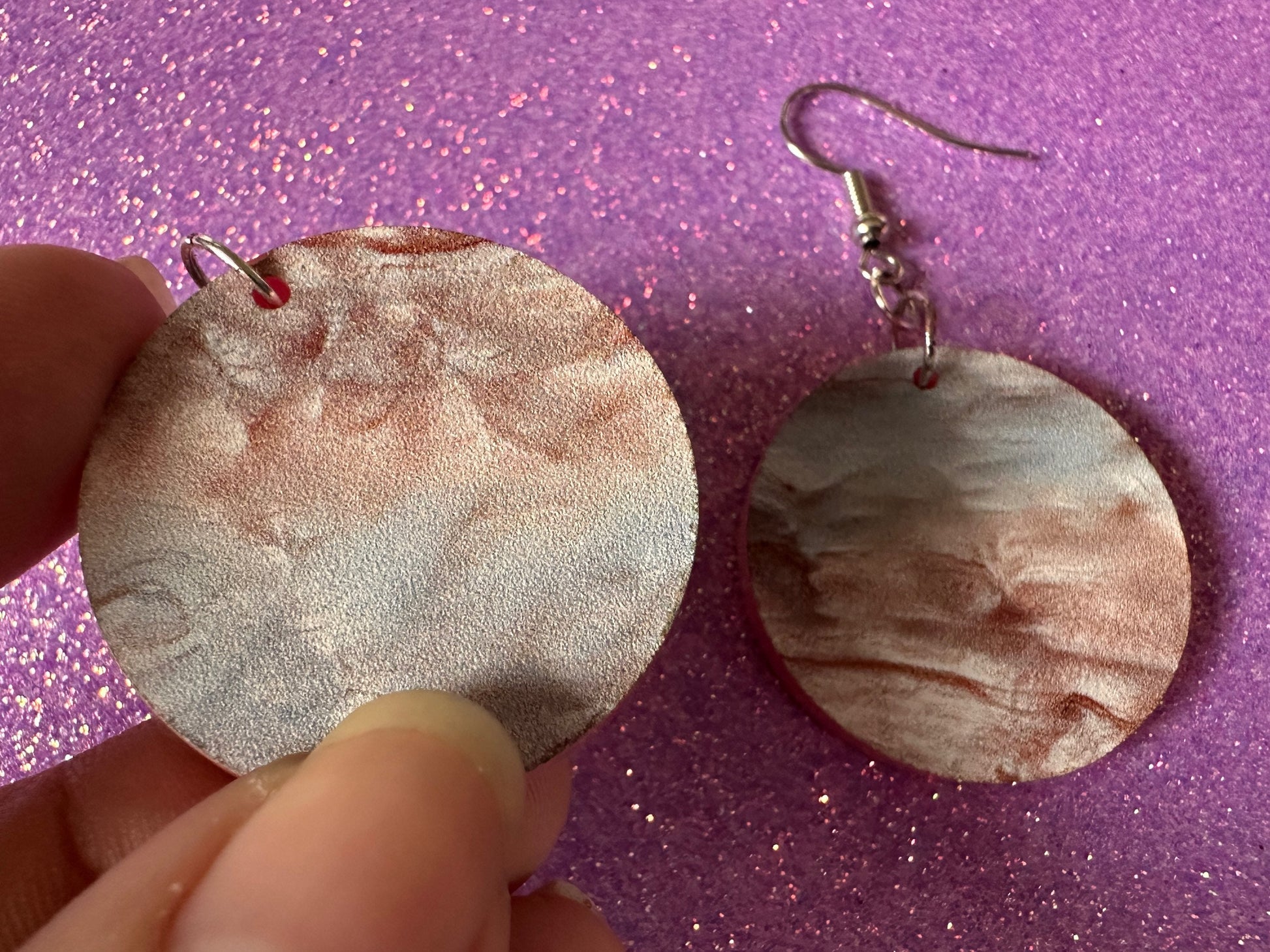 Faux Mother of Pearl Earrings: Laser Cut Acrylic Pearls, Oyster, Shells, Mollusks, Ocean Animals, Sea, Shell, Best Gifts for Her/Him/Them