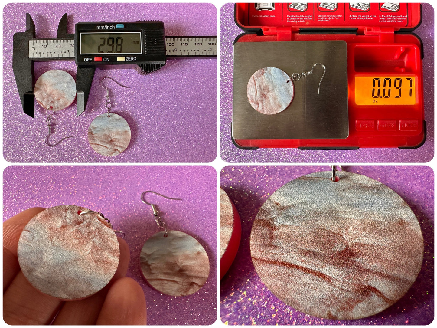 Faux Mother of Pearl Earrings: Laser Cut Acrylic Pearls, Oyster, Shells, Mollusks, Ocean Animals, Sea, Shell, Best Gifts for Her/Him/Them
